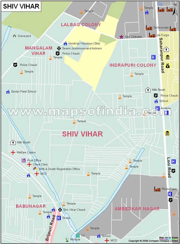 Shiv Vihar Map