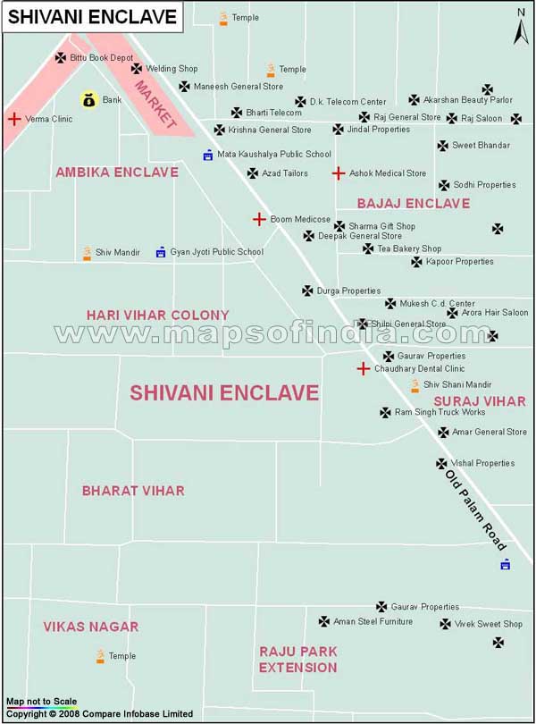 Shivani Enclave Map