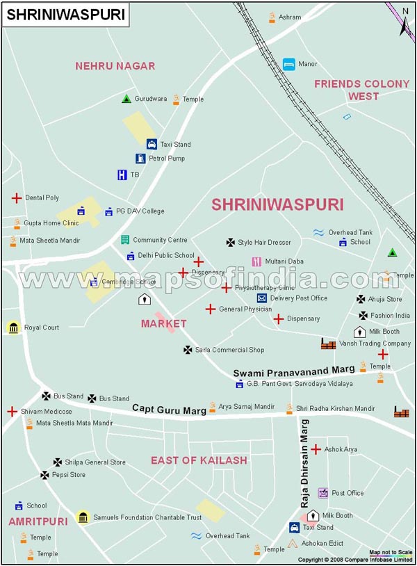 Shriniwaspuri Map