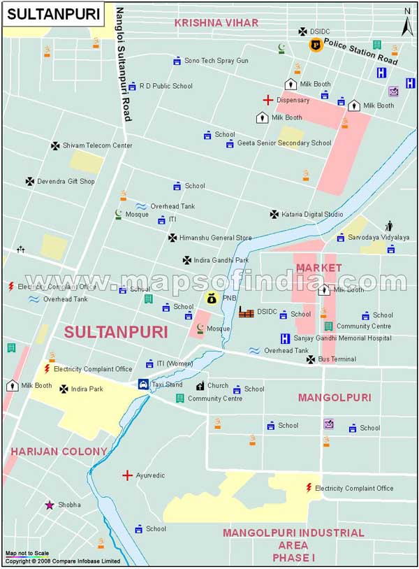 Sultanpuri Map
