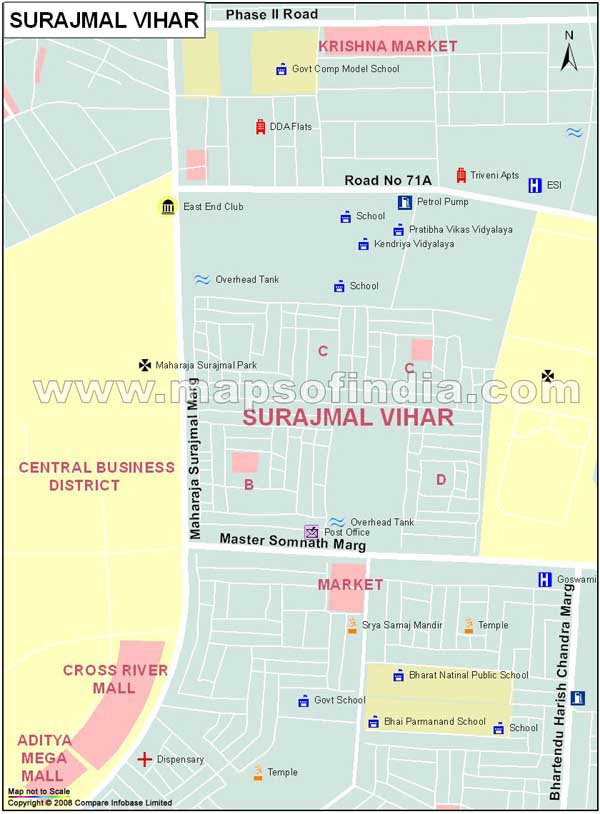 Surajmal Vihar Map