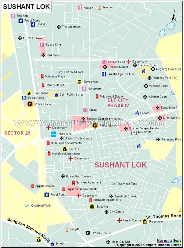 Sushant Lok Map