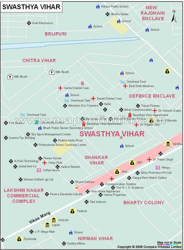 Swasthya Vihar Map