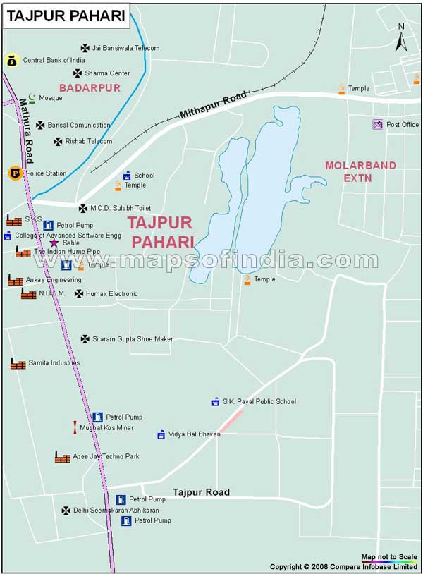Tajpur Pahari Map