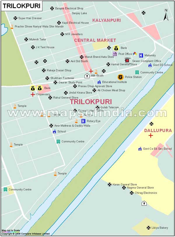 Trilokpuri Map