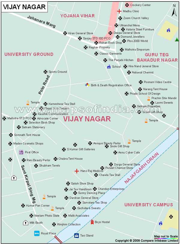 Vijay Nagar Map
