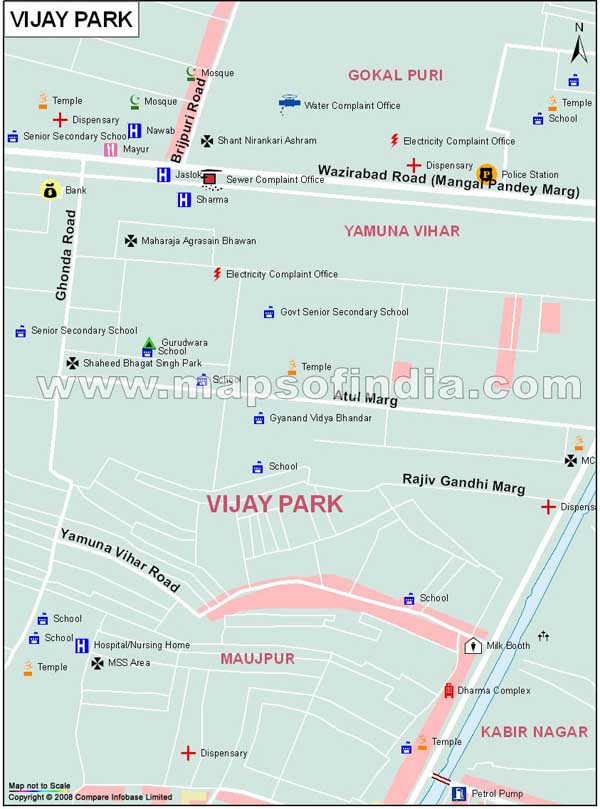Vijay Park Map