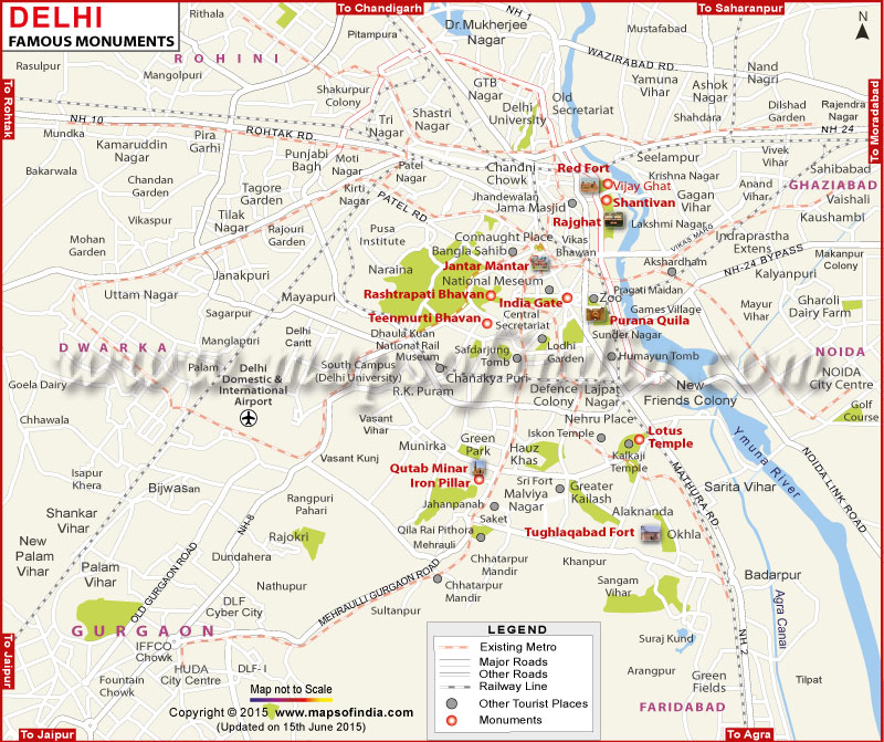 Famous Monuments in Delhi