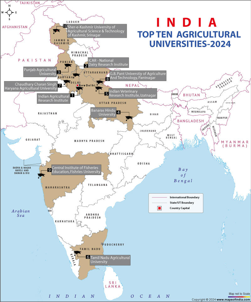 Top Ten Agricultural Universities in India