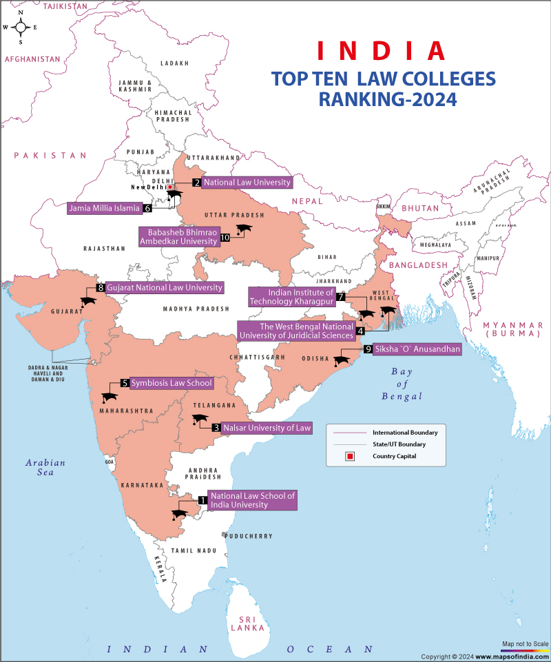 Top Ten Law Colleges in India