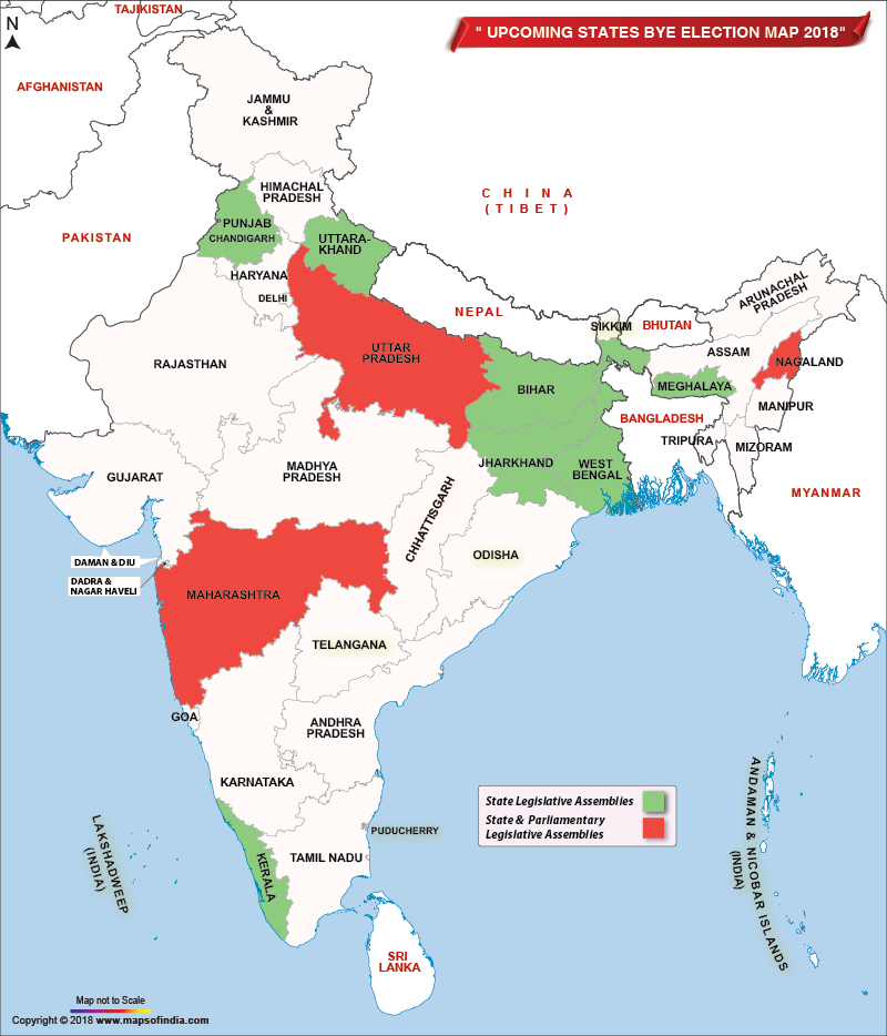 Upcoming Bye Poll Election & Results 2018