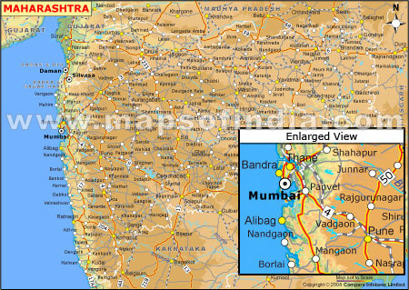 Elevation Map of Maharashtra