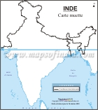 Mappa muta dell'India