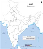Outline Mappa di India