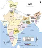 Mappa India politica