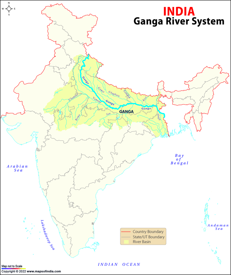 ganges river map