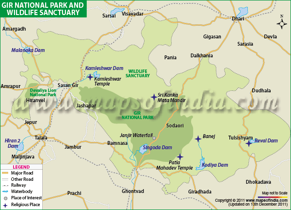 Gir National Park, Gujarat - Timings, Entry Fee, Address, Location