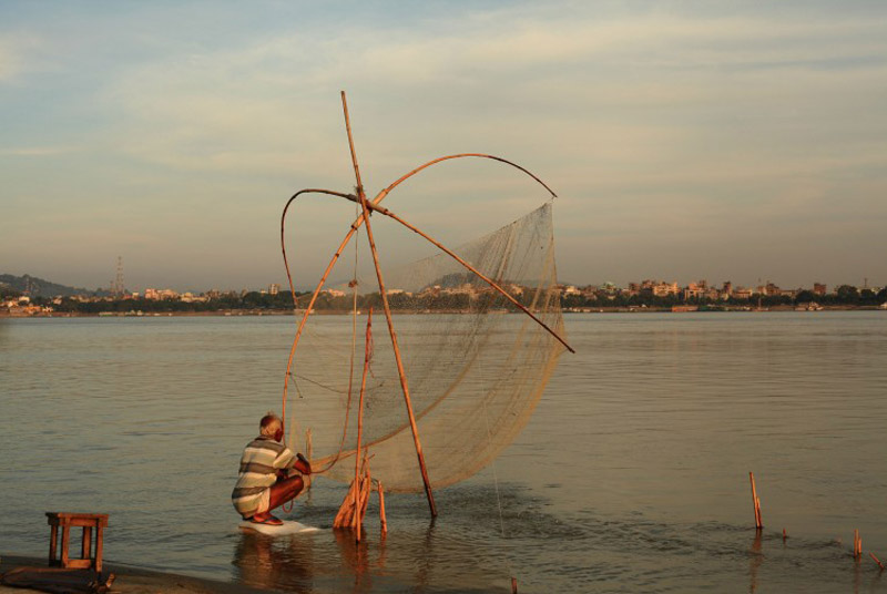 Cheena Vala or the Chinese fishing nets are commonly used all over Assam for fishing
