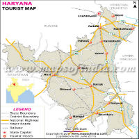 Haryana Travel Map