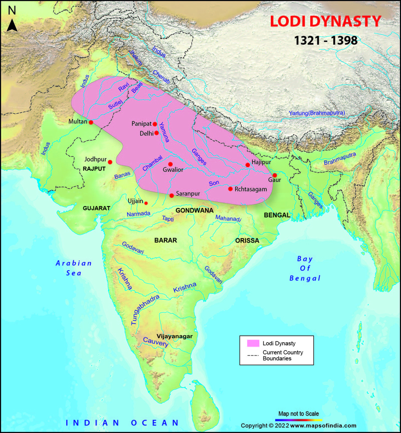 Map Lodi Dynasty