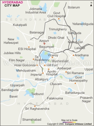 Hyderabad City Map