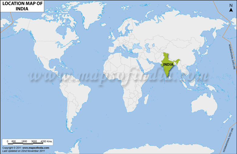 Location Map of India