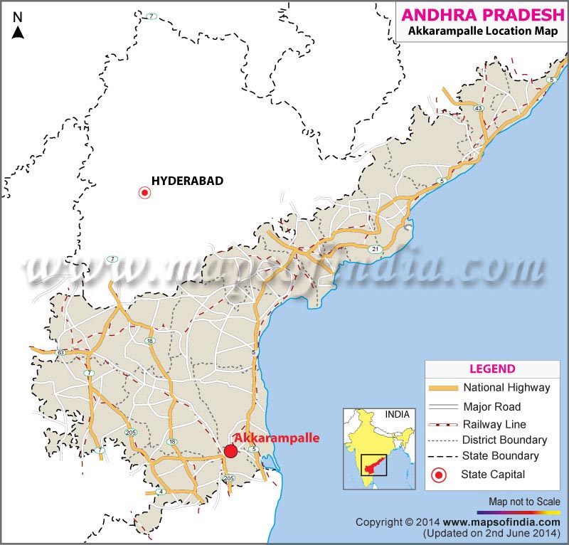 Akkarampalle Location Map
