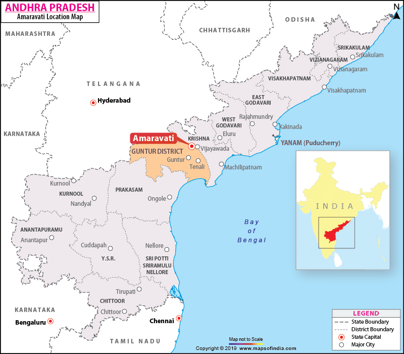 Amaravati Location Map