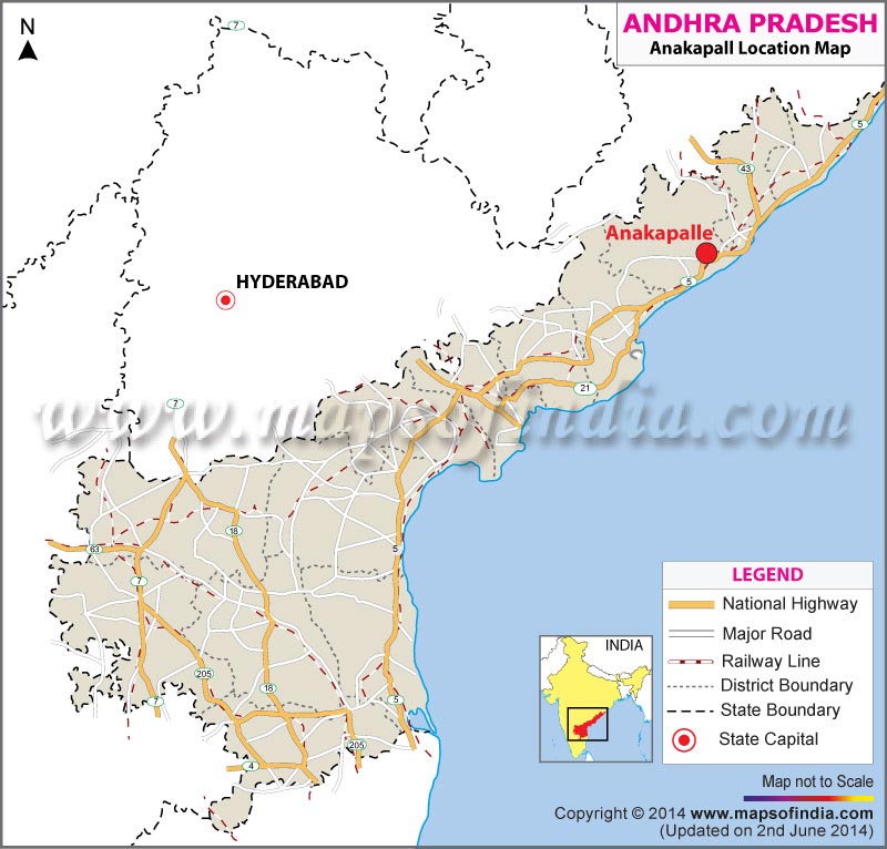 Anakapalle Location Map