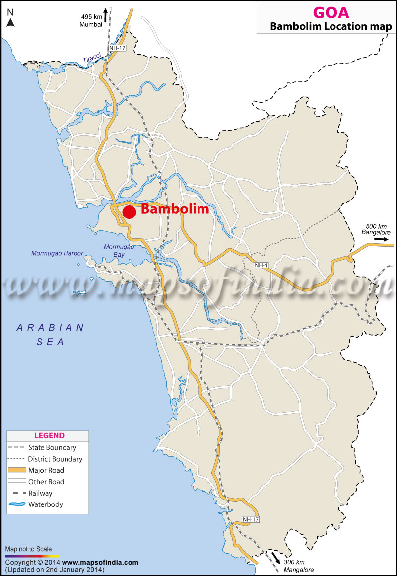 Bambolim Location Map