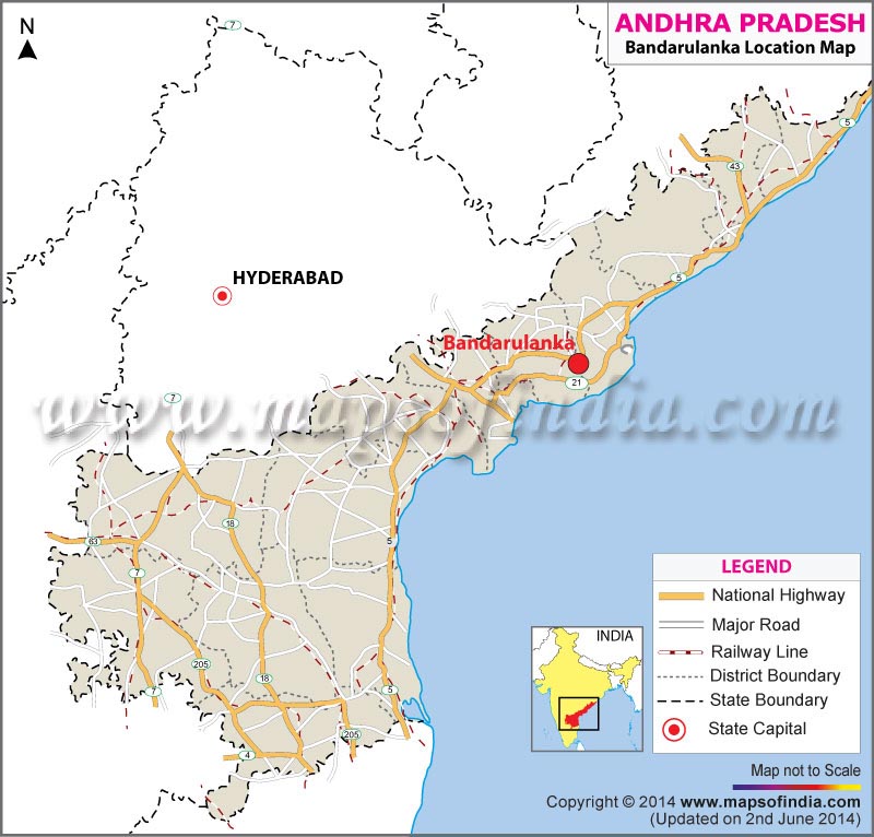 Bandarulanka Location Map