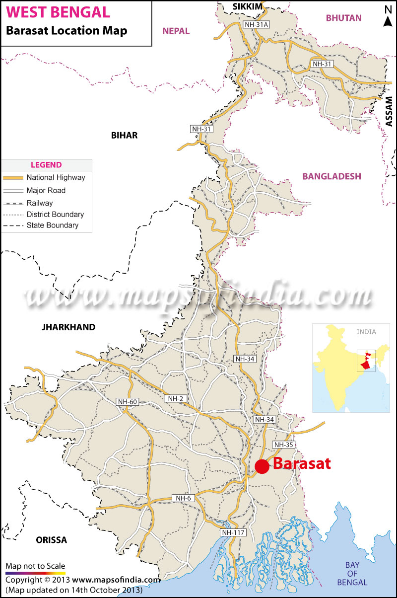 Barasat Location Map