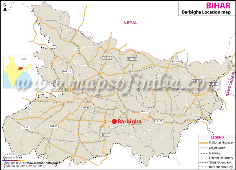 Barbigha Location Map