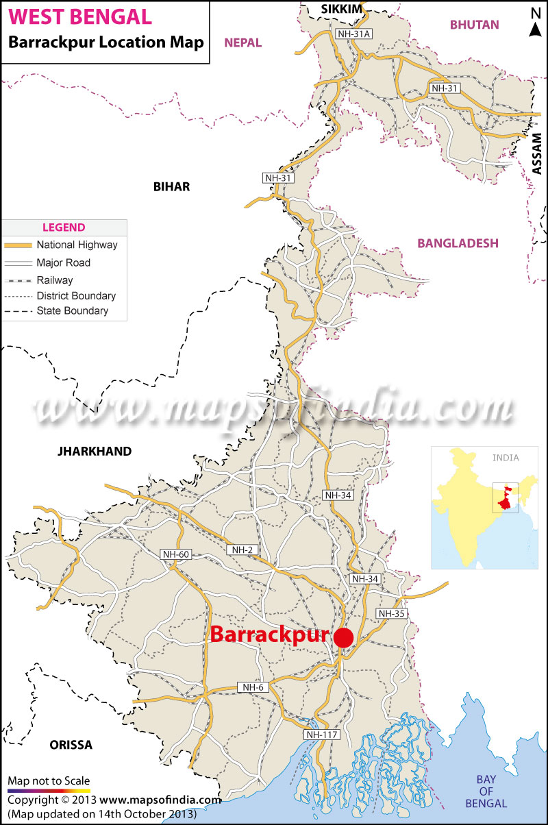 Barrackpur Location Map