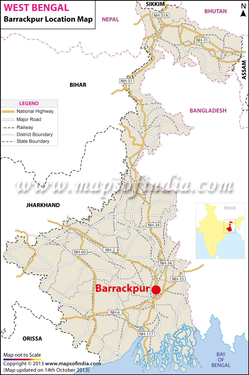 Barrackpur Location Map
