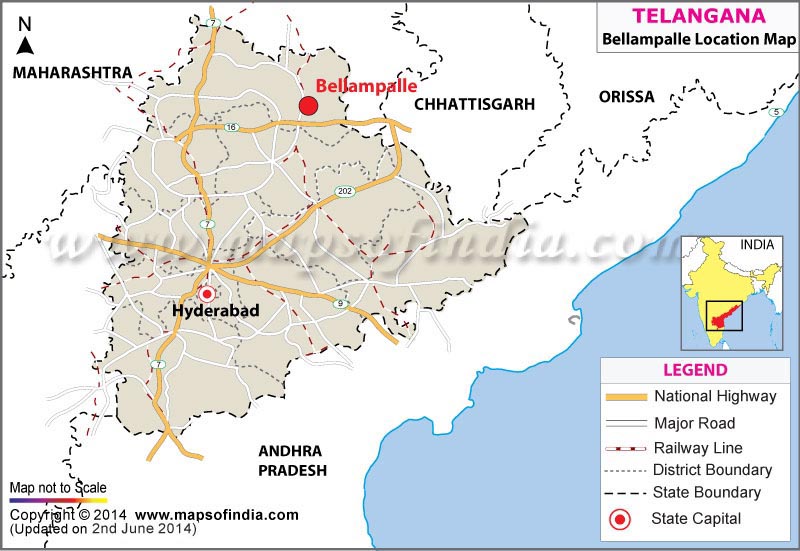 Bellampalle Location Map