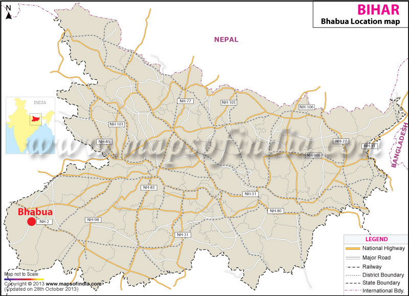 Bhabua Location Map