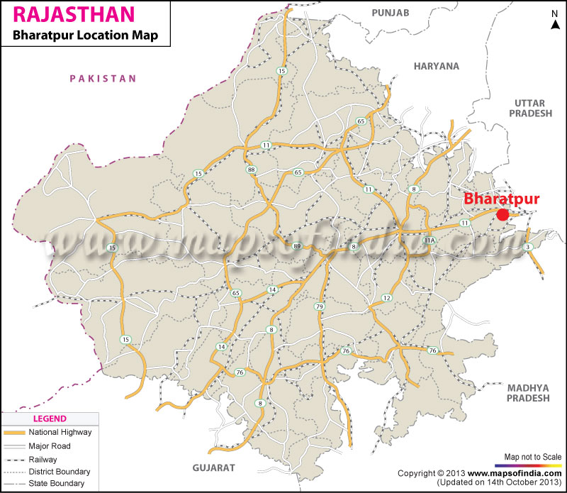 Bharatpur Location Map