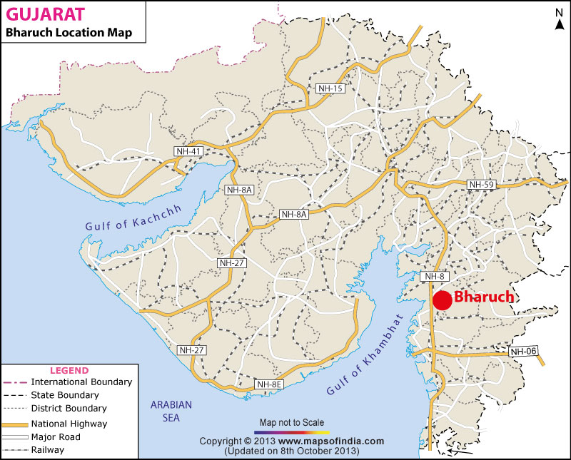 Bharuch Location Map