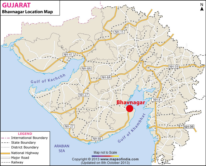 Bhavnagar Location Map