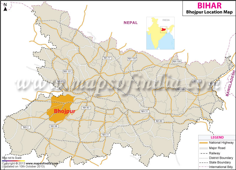 Bhojpur Location Map