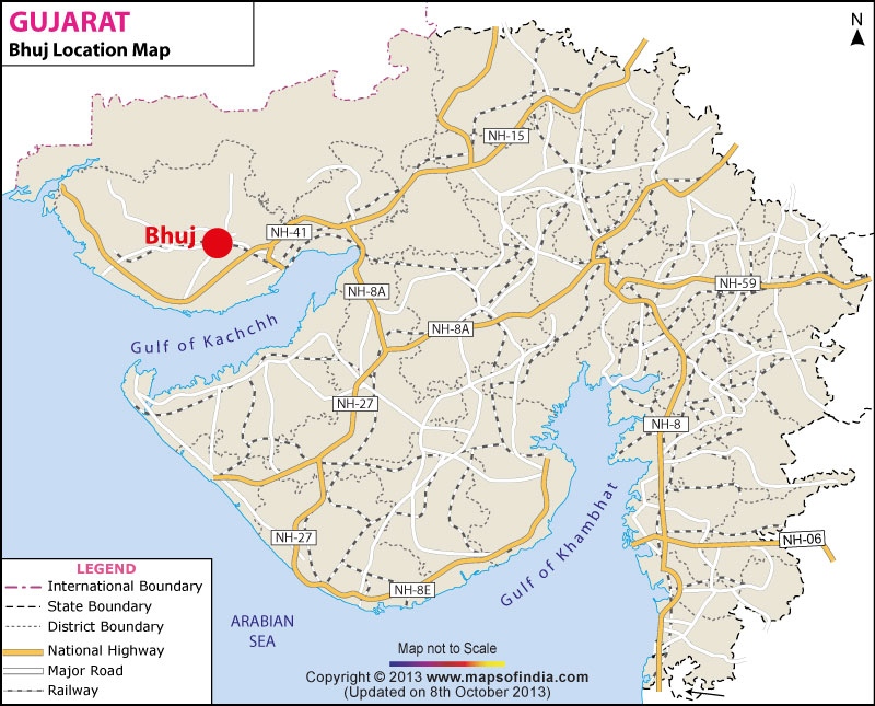 Bhuj Location Map