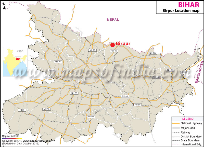 Birpur Location Map