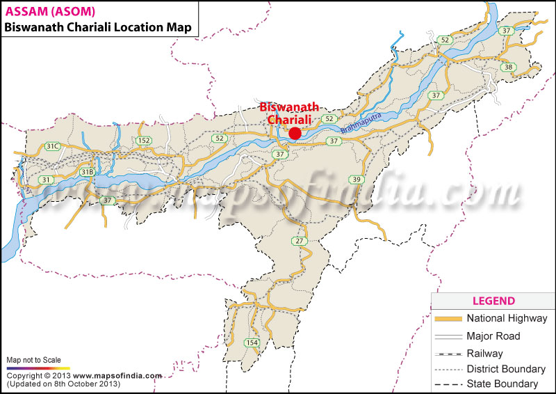 Biswanath Chariali Location Map