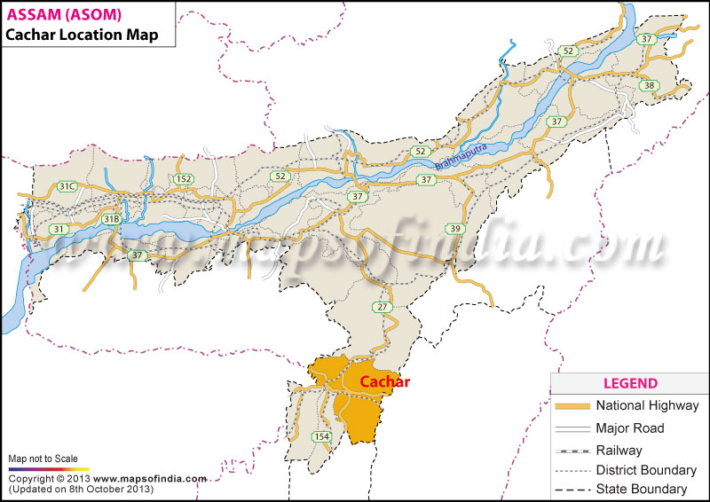 Cachar Location Map