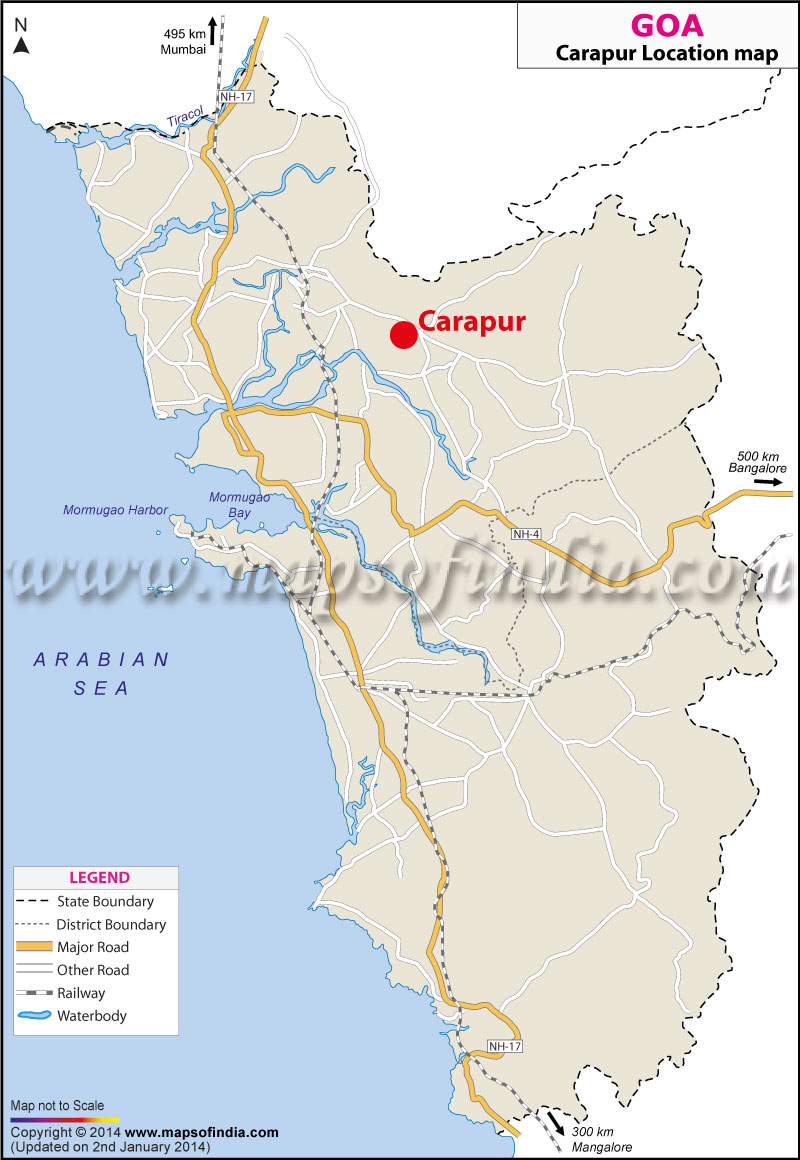 Carapur Location Map