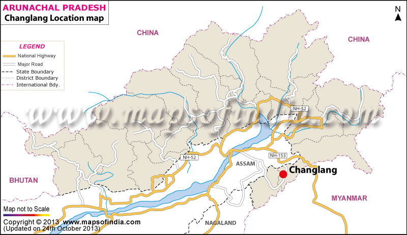 Changlang Location Map