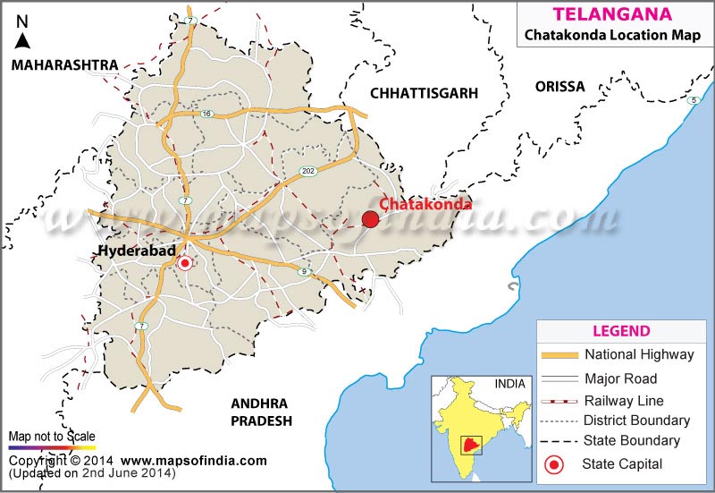 Chatakonda Location Map