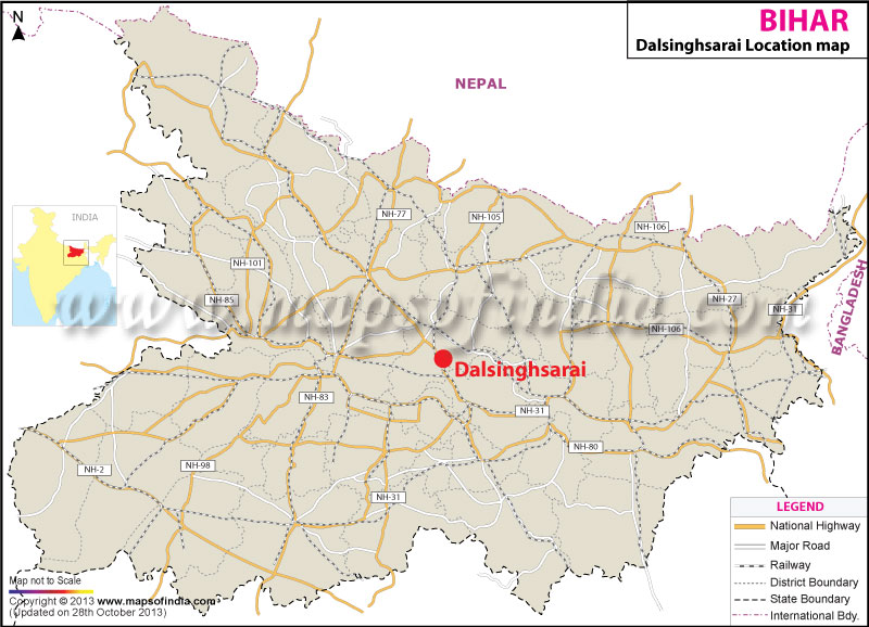 Dalsinghsarai Location Map