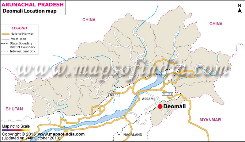 Deomali Location Map